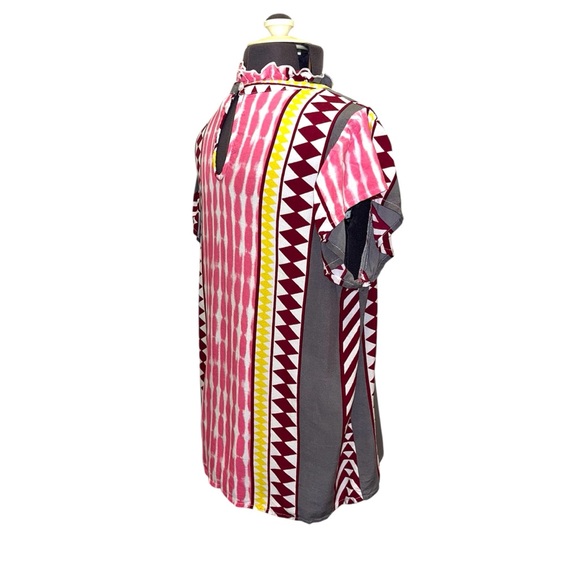 THML Boho Geometric Flutter Sleeve Top Size S - Picture 4 of 11